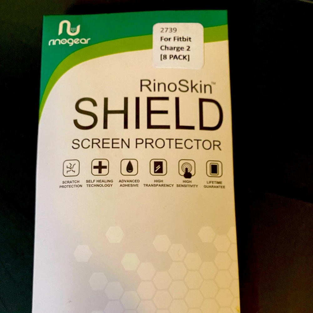 RinoSkin shield screen protectors for FITBIT CHARGE 2 (8 pack, is now a 7 pack)